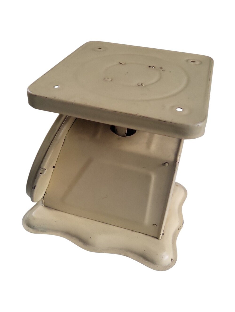 Vintage Shabby Chic Baby 30 Lb Metal Scale - Picture 7 of 10